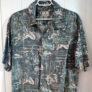 Vintage SOLITUDE Mens Hawaiian Theme Short sleeve Large